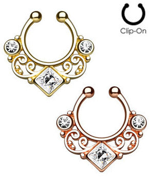 Feikki Septum Lace Swirl Gem