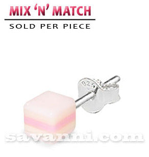 Hopeakorvakoru Sateenkaari Kuutio