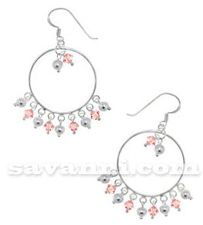 Hopeakorvakorut Coil of Crystals