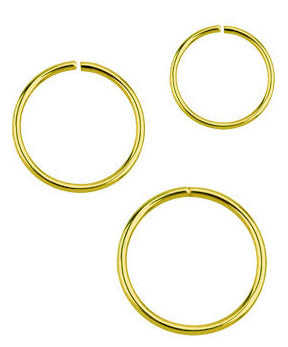 Kullanvärinen Sileä Hopearengas