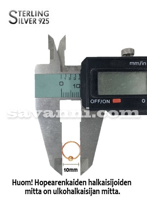 Ruusukullattu Hopearengas Pallolukolla