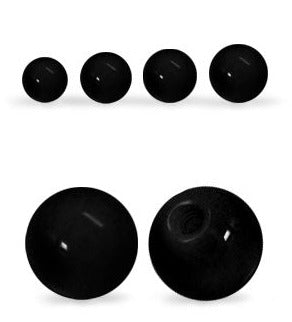 1.2mm Musta Irtopallo Akryyli