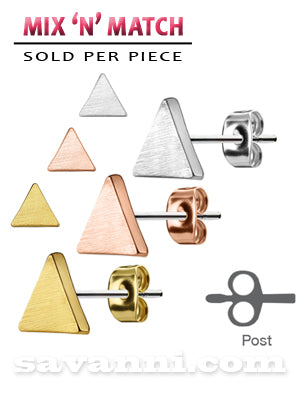 Korvakoru Kirurginteräs Kolmio