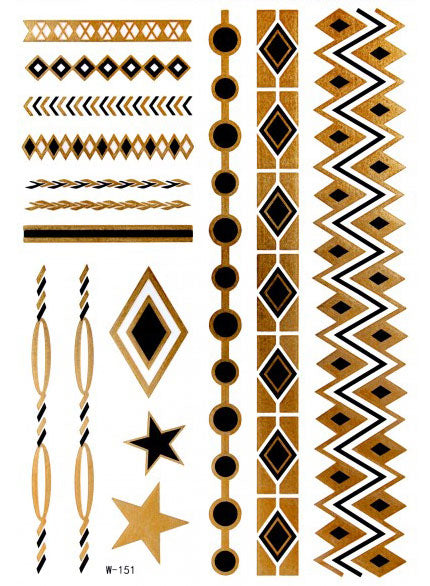Korutatuointi Gold Black Bands