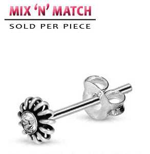 Hopeakorvanappi Vieterikukka Strassikivellä