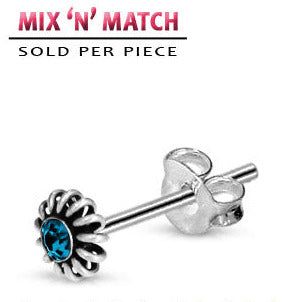 Hopeakorvanappi Vieterikukka Strassikivellä