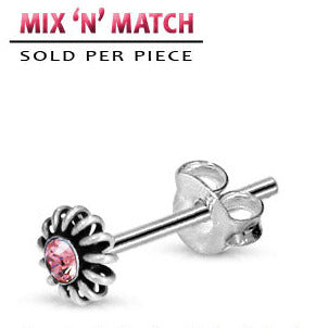 Hopeakorvanappi Vieterikukka Strassikivellä