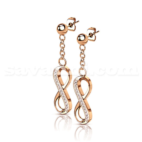 Korvakorut Kirurginteräs Infinity (parihinta)