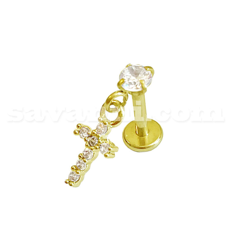 1.2mm Labret Ristiriipus