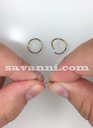 1.0mm Sileä Rengas Rose Gold