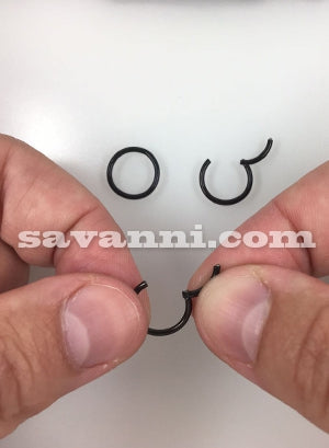 1.2mm Musta Segmenttirengas Clicker