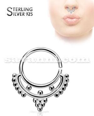 1.0mm Hopea Lävistysrengas Beaded Collar
