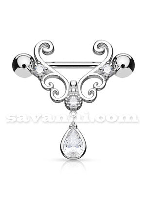 Nännikoru Filigree Heart With Tear Drop