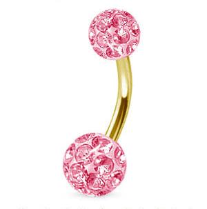 Kullanvärinen napakoru kristalli