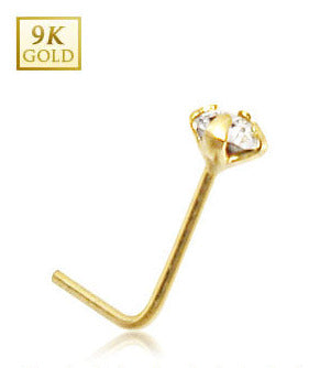 Kultainen nenäkoru zirkonilla