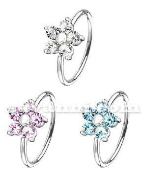 0.8mm Lävistysrengas Värikäs Kukka