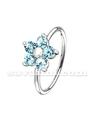 0.8mm Lävistysrengas Värikäs Kukka