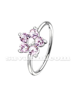 0.8mm Lävistysrengas Värikäs Kukka