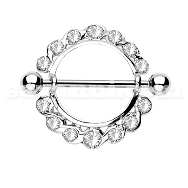 Nipple piercing shield