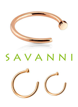 Nenäkoru Rengas Rose Gold