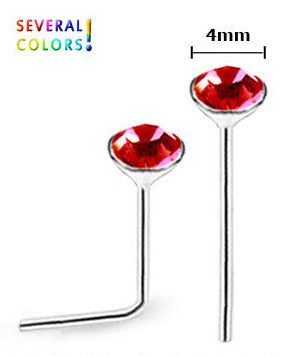 Hopeinen nenäkoru taivutettava varsi