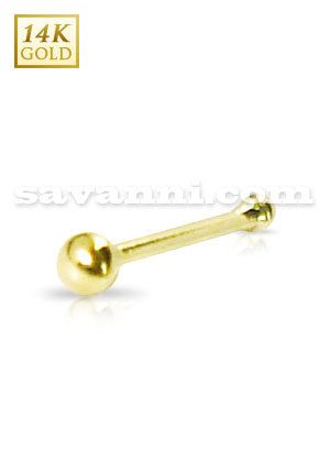 Gold nose stud