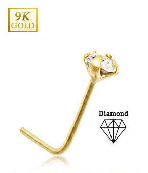 Nose piercing with diamond