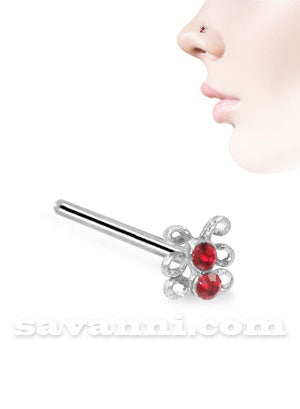 Nenäkoru Suora Hopea Bug