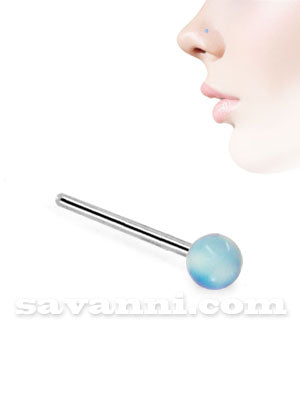 Nenäkoru Suora Hopea Marmoripallo