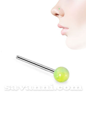 Nenäkoru Suora Hopea Marmoripallo