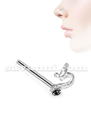 Nenäkoru Suora Hopea Serpentiini