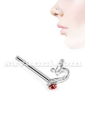 Nenäkoru Suora Hopea Serpentiini