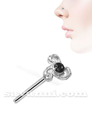 Nenäkoru Suora Hopea Trinity