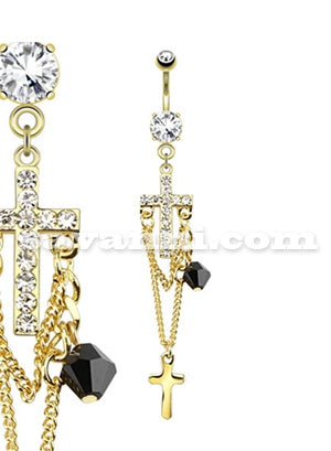Napakoru Gold Cross Black Tear