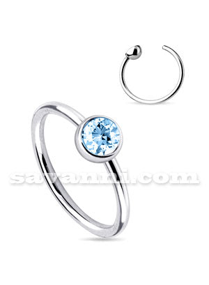 Rengas Kirurginteräs Värikäs Strassikivi