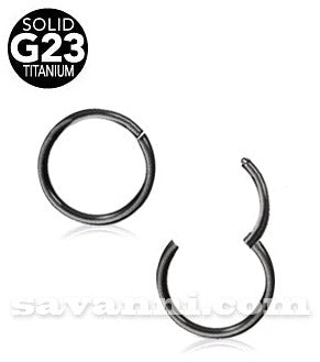 1.2mm Musta Segmenttirengas Clicker Titaani