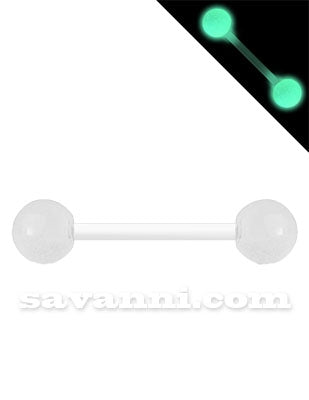 1.6mm Värikäs Joustava Barbell Loistaa Pimeässä