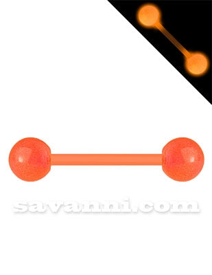 1.6mm Värikäs Joustava Barbell Loistaa Pimeässä