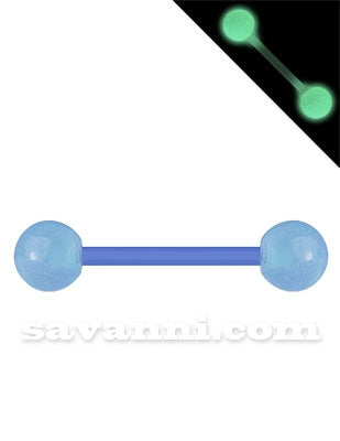 1.6mm Värikäs Joustava Barbell Loistaa Pimeässä