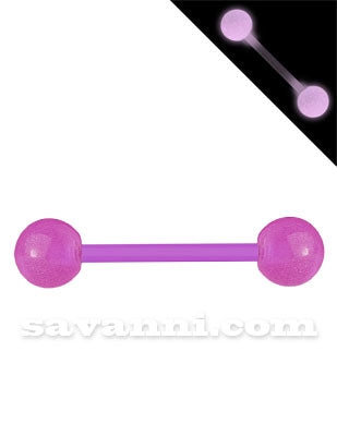 1.6mm Värikäs Joustava Barbell Loistaa Pimeässä