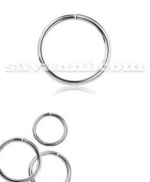 1.0mm Sileä Rengas Kirurginteräs