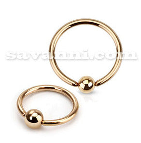 1.0mm Ohut BCR-Rengas Rose Gold