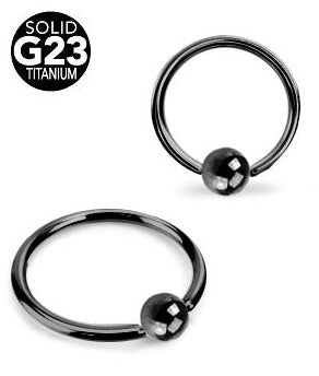 1.0mm Ohut Rengas Titaani Musta