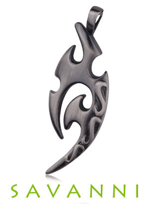 Lyijynharmaa Teräsriipus Tribal