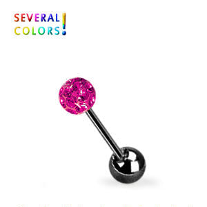 Musta barbell crystal pallo