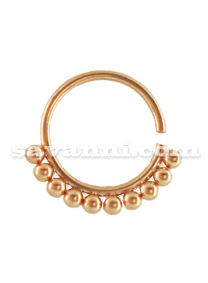 0.8mm Lävistysrengas Beaded Line