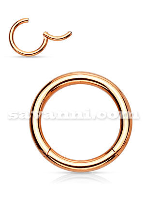 1.6mm Rose Gold Segmenttirengas Clicker