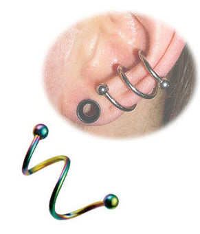 1.2mm Tuplaspiraali Rainbow