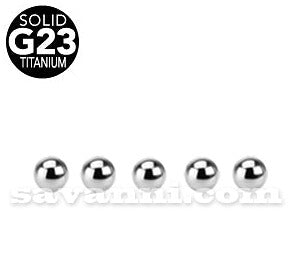 5kpl 5mm Titaani Pallo 1.6mm