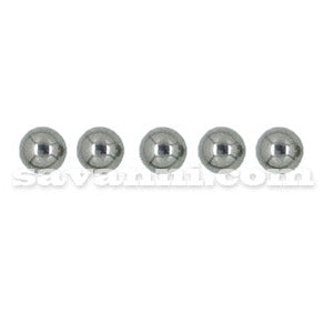 5kpl 5mm Kirurginteräs Pallo 1.6mm